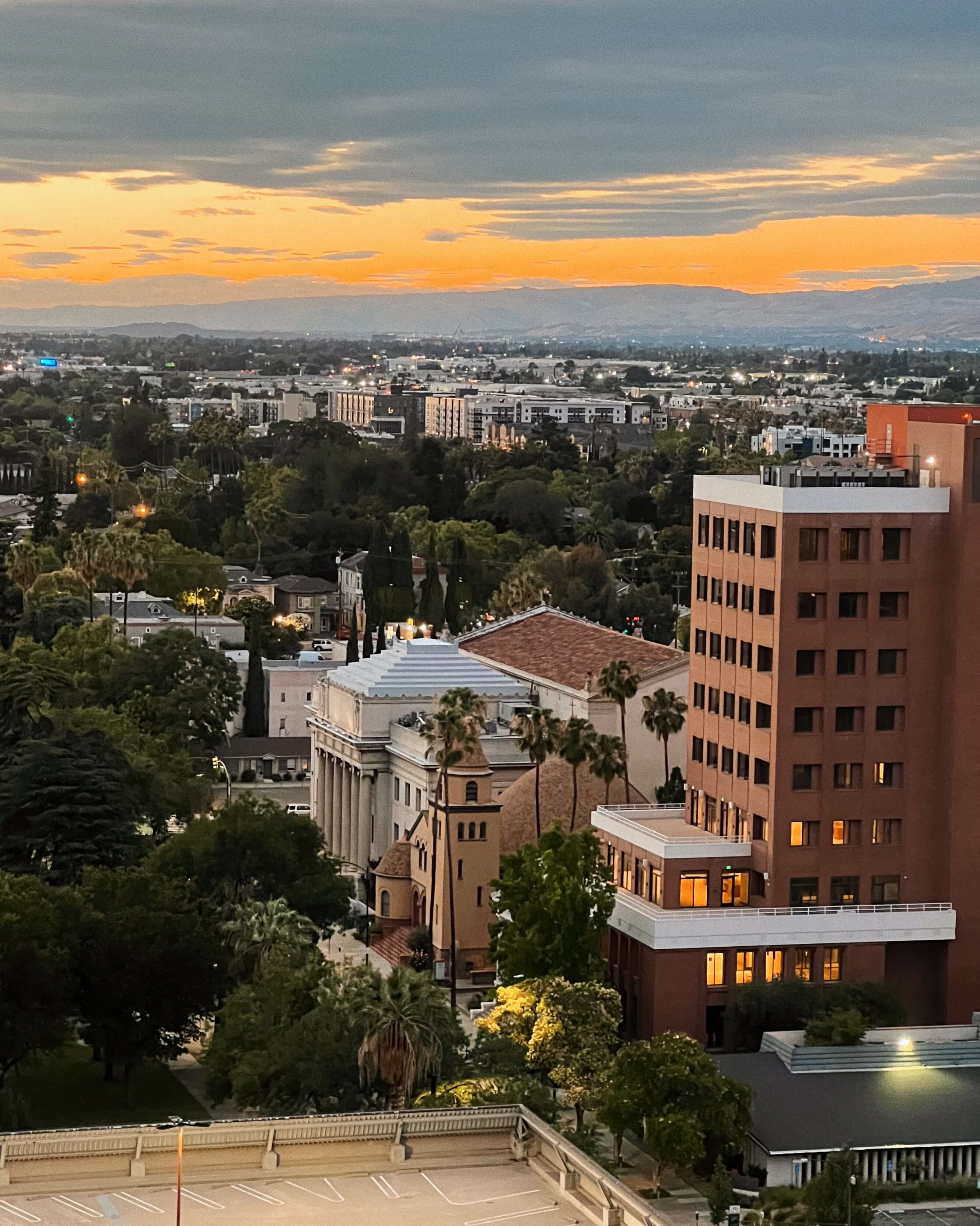 Photo of a view overlooking Japantown, San Jose